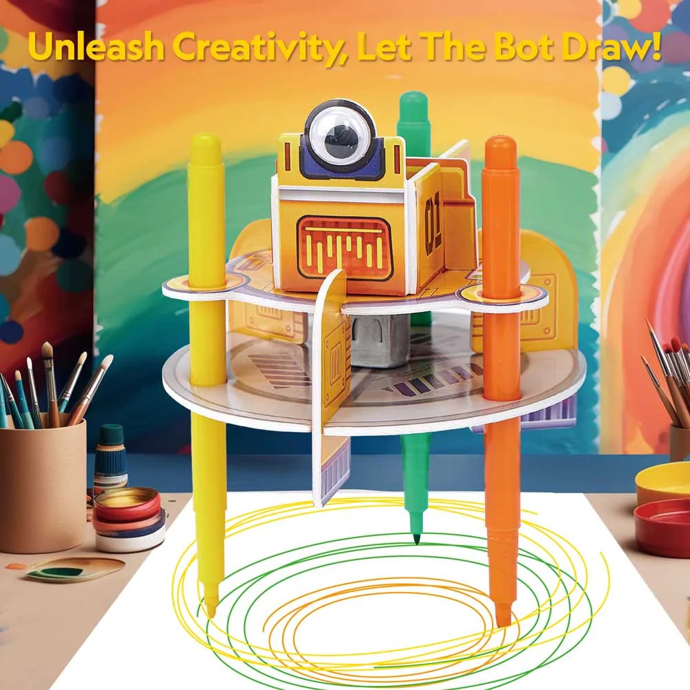 Puzzle 3D Cubic Fun National Geographic Stem Robot de Desen - poza 2