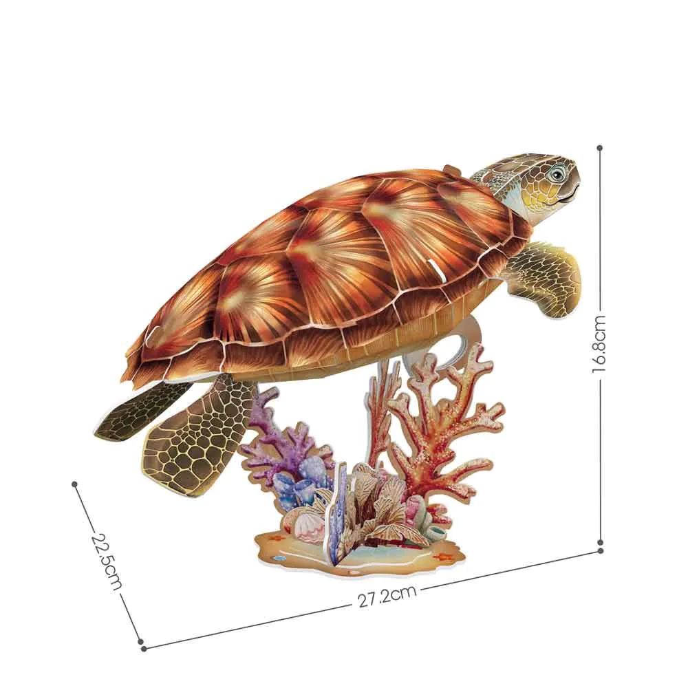 Puzzle 3D Cubic Fun National Geographic Testoasa de Mare 31 piese - poza 4