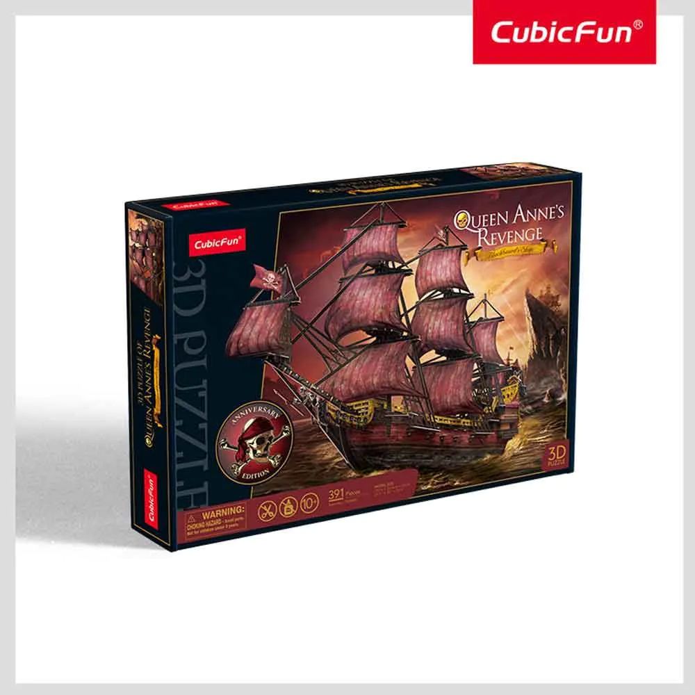 Puzzle 3D Cubic Fun Nava Regina Anna Editie Aniversara 391 piese - poza 3
