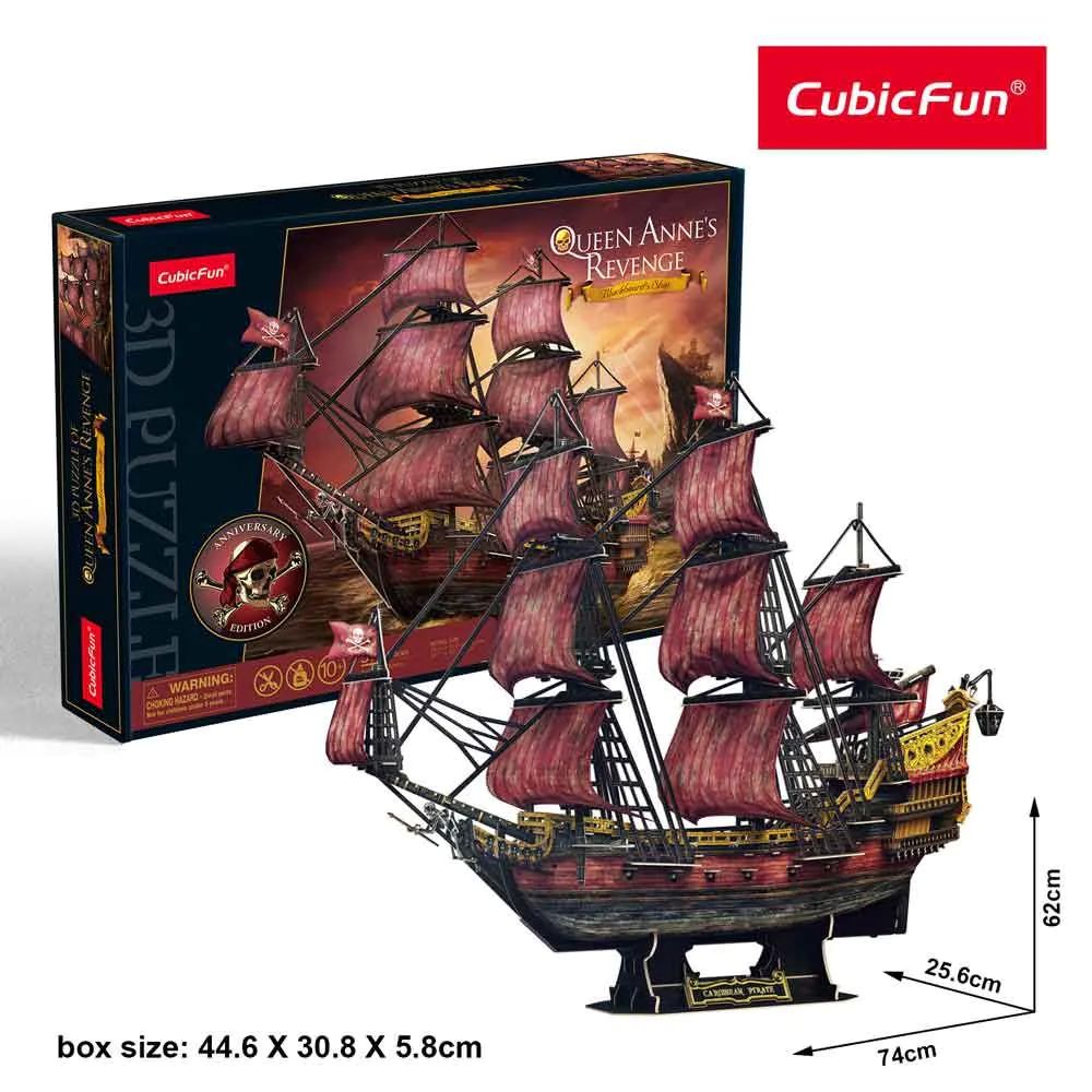 Puzzle 3D Cubic Fun Nava Regina Anna Editie Aniversara 391 piese - poza 4