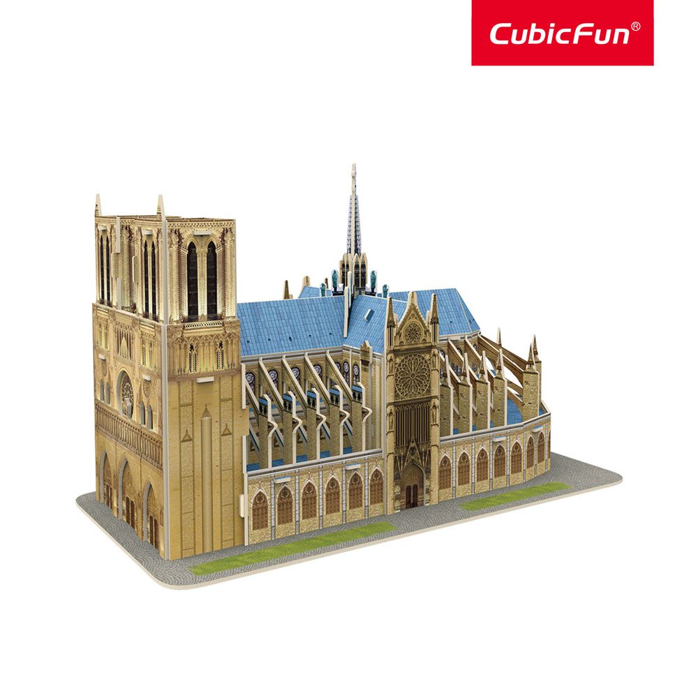 Puzzle 3d Cubic Fun Notre Dame din Paris 53 piese - poza 3