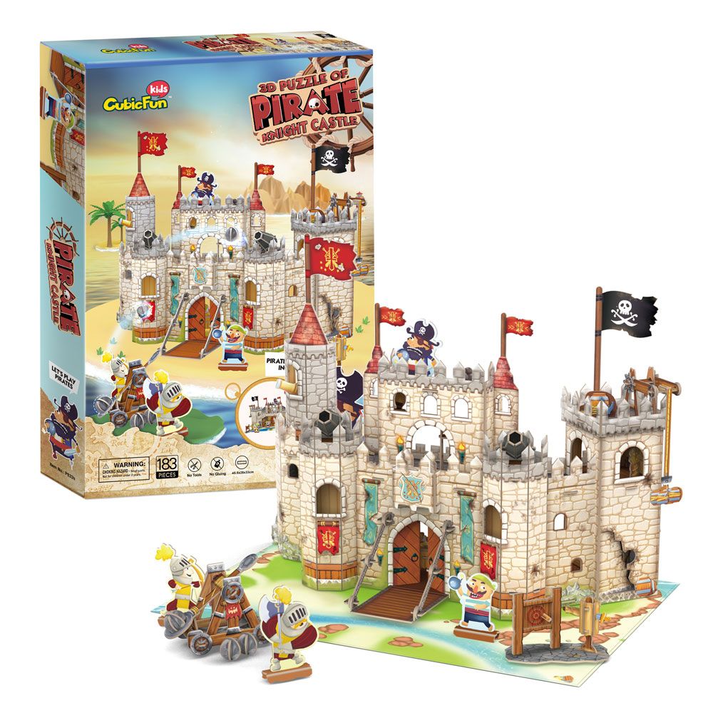 Puzzle 3D Cubic Fun Pirate Knight Castle 183 piese - poza 1