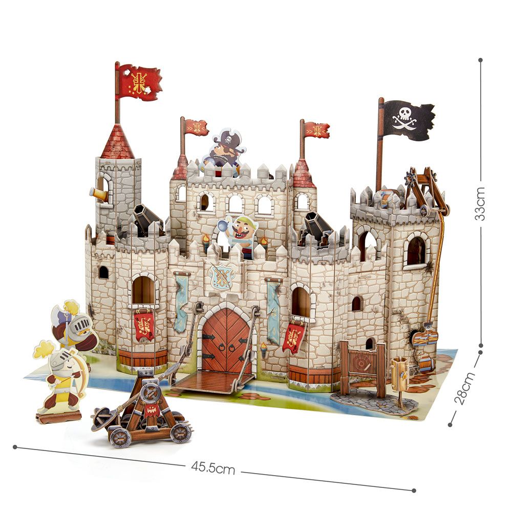 Puzzle 3D Cubic Fun Pirate Knight Castle 183 piese - poza 2
