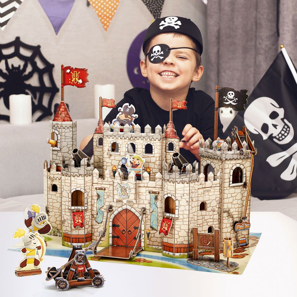 Puzzle 3D Cubic Fun Pirate Knight Castle 183 piese - poza 3
