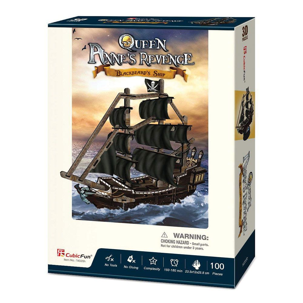 Puzzle 3D Cubic Fun Razbunarea Reginei Anna - poza 2