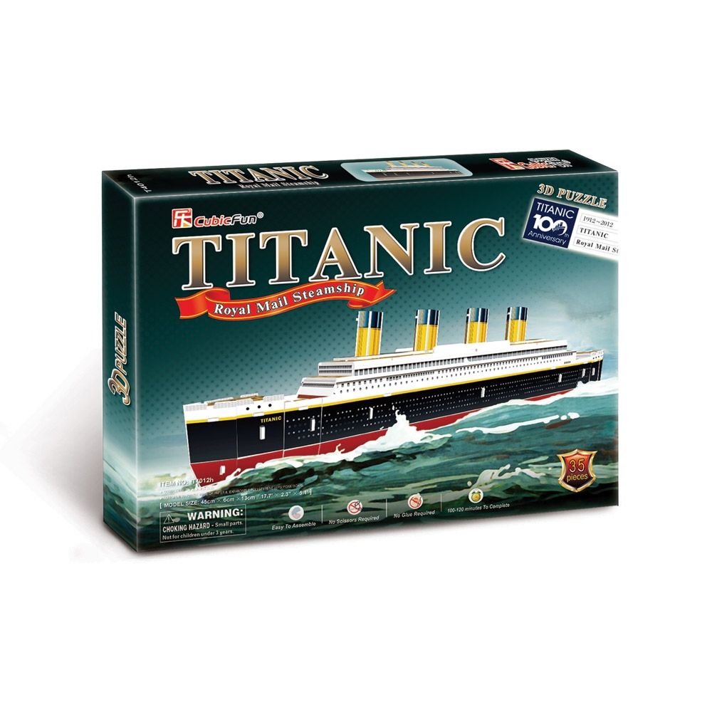 Puzzle 3D Cubic Fun Titanic - poza 2
