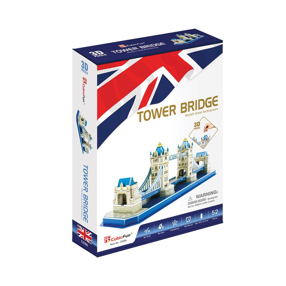 Puzzle 3D Cubic Fun Tower Bridge - poza 2
