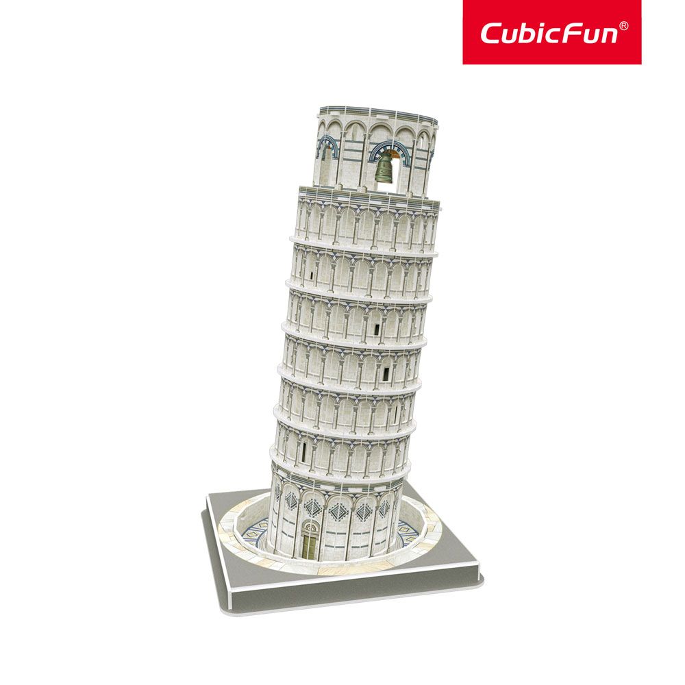 Puzzle 3d Cubic Fun Turnul inclinat din Pisa 27 piese - poza 3