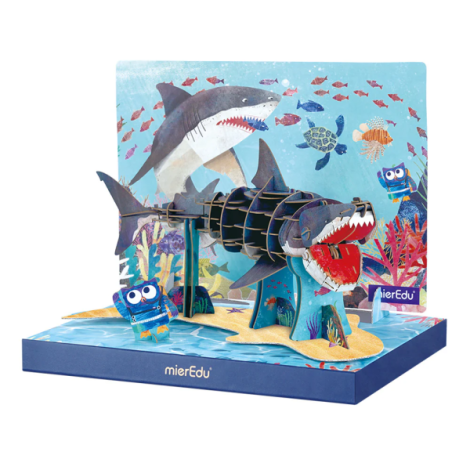 Puzzle 3D ECO - Marele Rechin Alb (deluxe) - poza 2