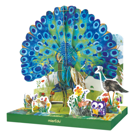 Puzzle 3D ECO - Paun (deluxe) - poza 2