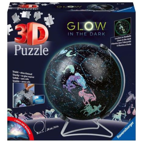 Puzzle 3D glob lumineaza in intuneric 180 piese - poza 4