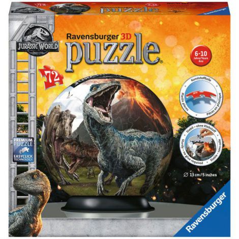 PUZZLE 3D JURASSIC WORLD, 72 PIESE - poza 1