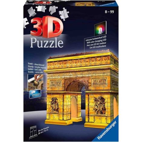 Puzzle 3D Led Arc De Triumf, 216 Piese - poza 2