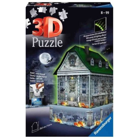 Puzzle 3D Led Casa Bantuita, 216 Piese - poza 2