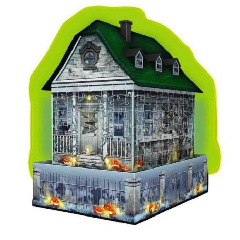 Puzzle 3D Led Casa Bantuita, 216 Piese - poza 3