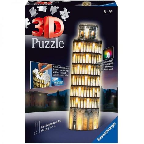 Puzzle 3D Led Turnul Din Pisa, 216 Piese - poza 2