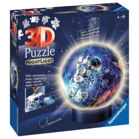 Puzzle 3D Luminos Astronaut, 72 Piese - poza 2