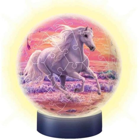 Puzzle 3D Luminos Cal Pe Plaja, 72 Piese - poza 1
