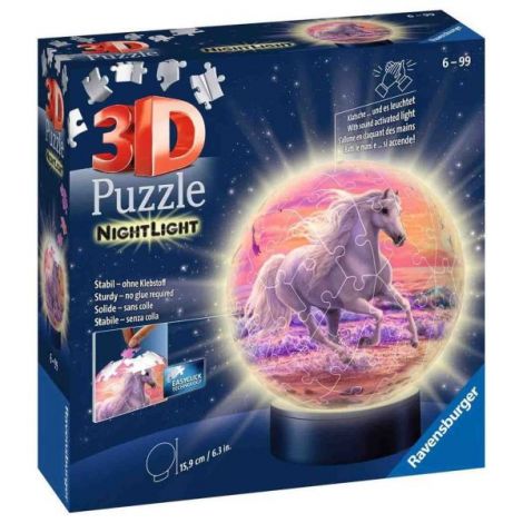 Puzzle 3D Luminos Cal Pe Plaja, 72 Piese - poza 2