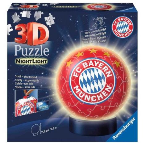 Puzzle 3D Luminos Fc Bayern, 72 Piese - poza 2