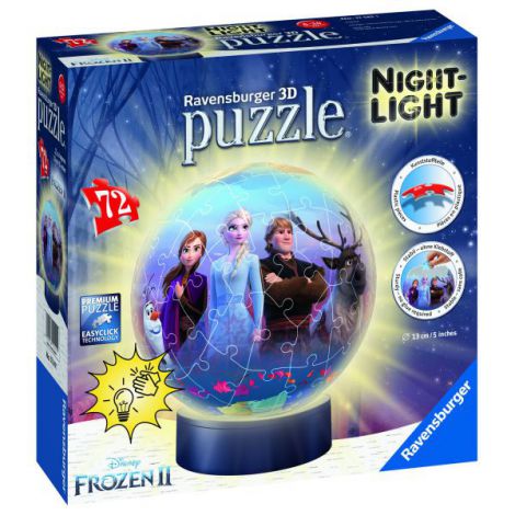 PUZZLE 3D LUMINOS FROZEN II, 72 PCS - poza 1