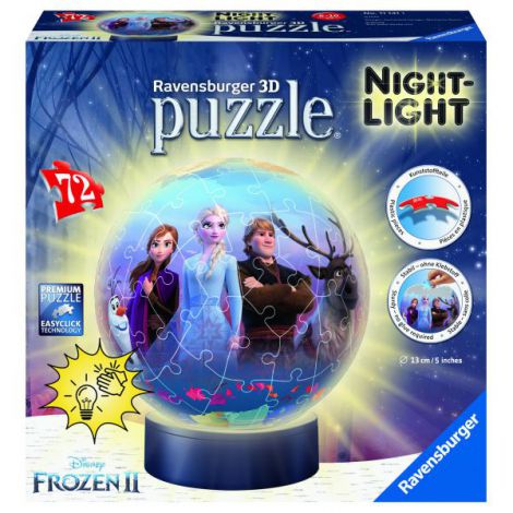 PUZZLE 3D LUMINOS FROZEN II, 72 PCS - poza 2