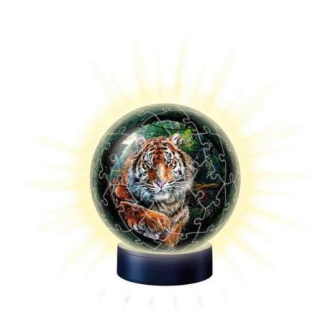 Puzzle 3D Luminos Tigru, 72 Piese - poza 1