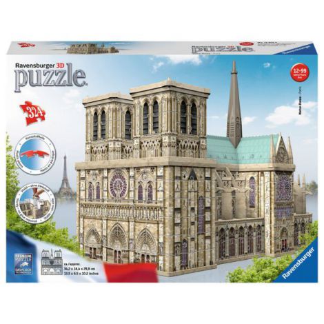 PUZZLE 3D NOTRE DAME, 324 PIESE - poza 1
