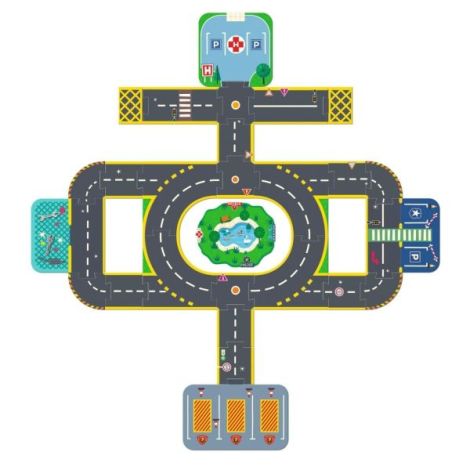 Puzzle 3D Orasul gigantic, Djeco - poza 4
