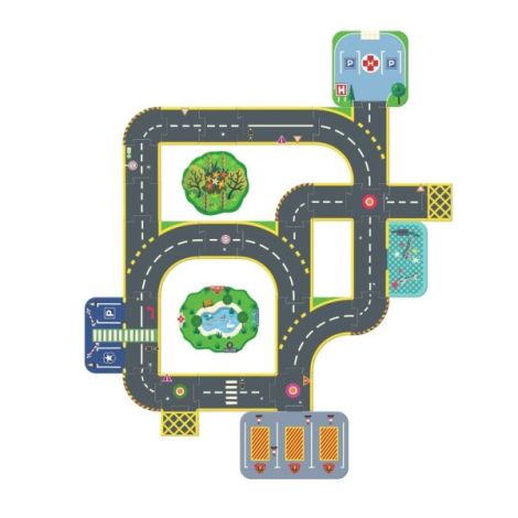 Puzzle 3D Orasul gigantic, Djeco - poza 5