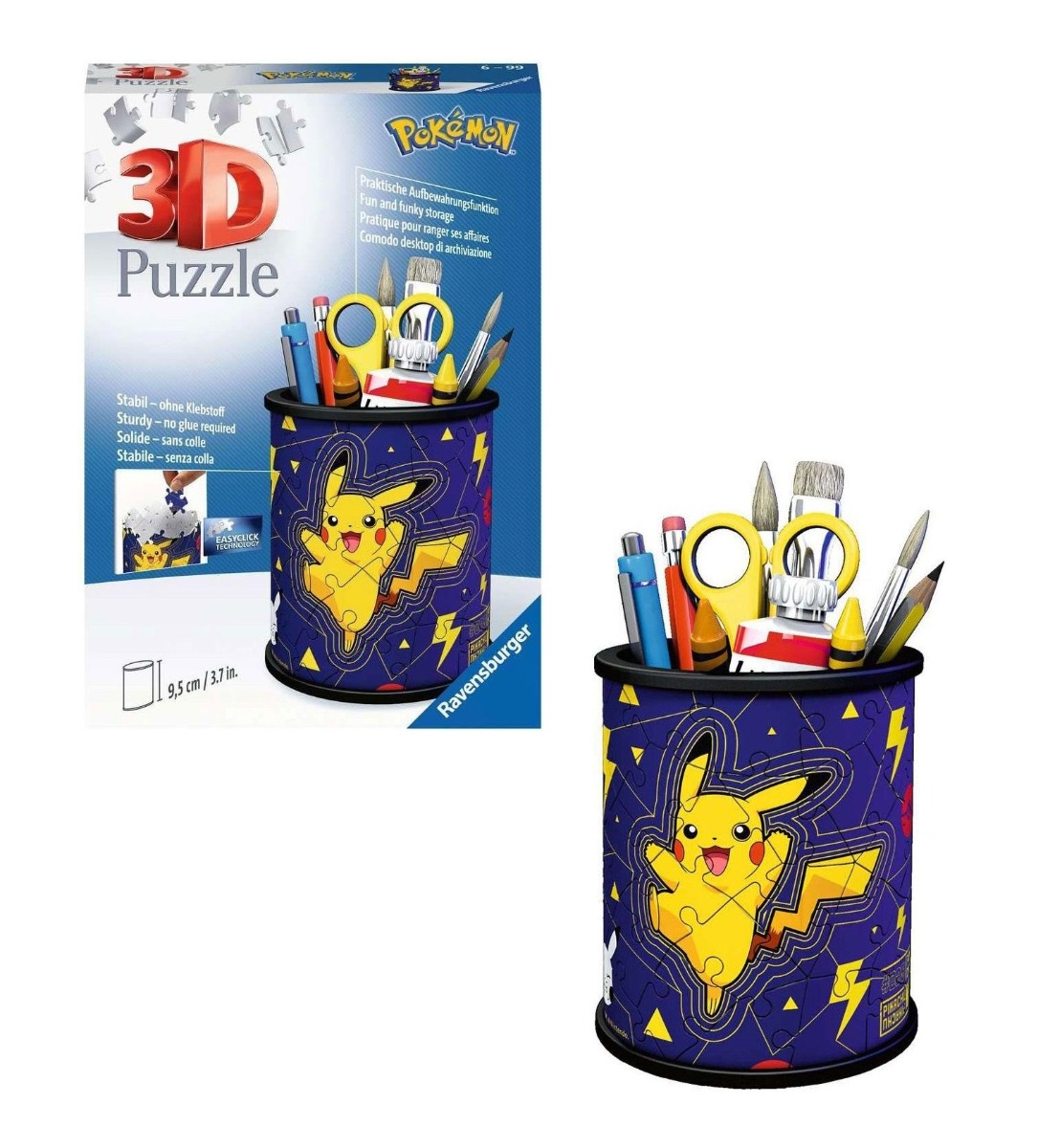 Puzzle 3D Ravensburger suport pixuri Pokemon 54 piese - poza 1