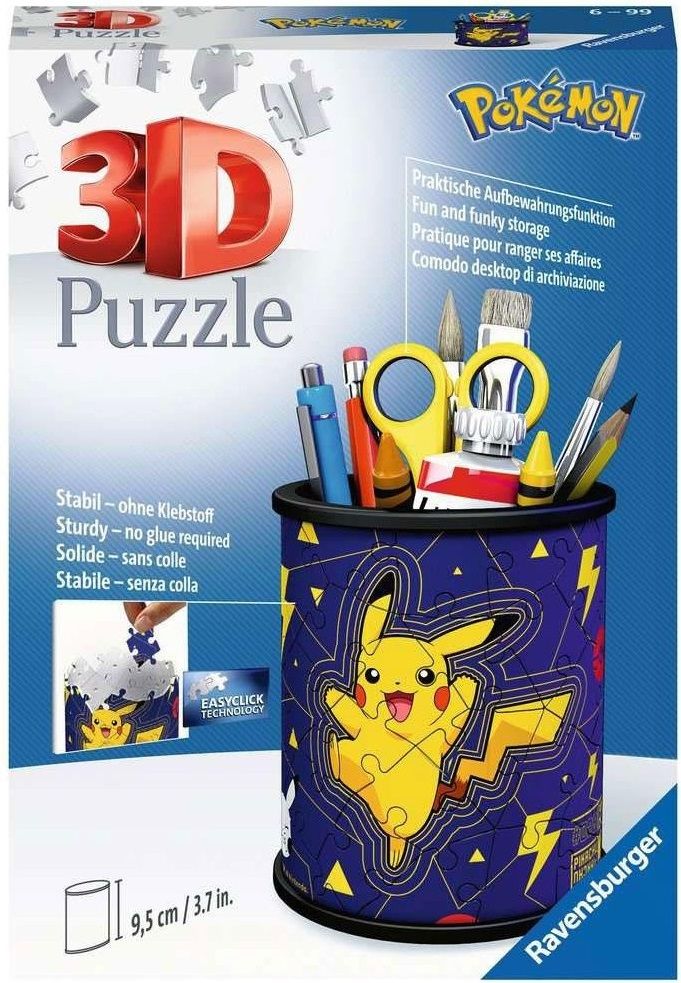 Puzzle 3D Ravensburger suport pixuri Pokemon 54 piese - poza 2