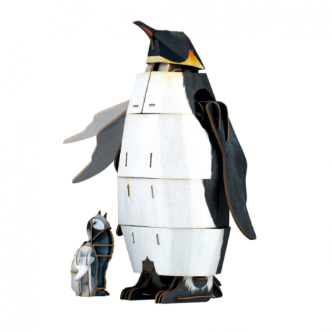 Puzzle 3D reglabil - Pinguin Imperial (deluxe) - poza 5