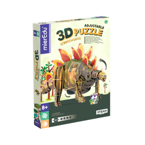 Puzzle 3D reglabil - STEGOSAURUS (deluxe) - poza 1