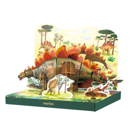 Puzzle 3D reglabil - STEGOSAURUS (deluxe) - poza 2