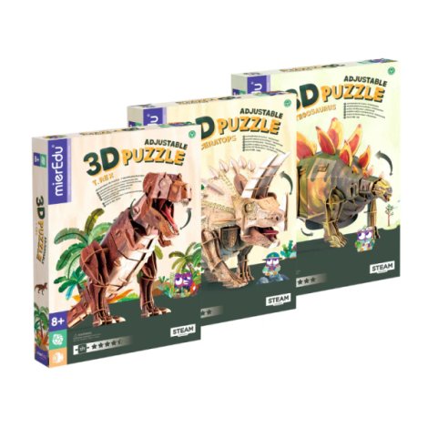 Puzzle 3D reglabil - STEGOSAURUS (deluxe) - poza 5