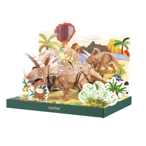 Puzzle 3D reglabil - TRICERATOPS (deluxe) - poza 2