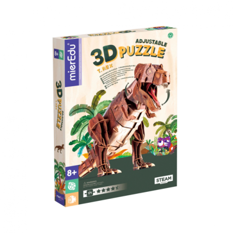 Puzzle 3D reglabil - TYRANNOSAURUS REX (deluxe) - poza 1