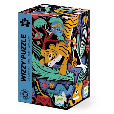 Puzzle 3D Saltul Tigrului, Djeco - poza 1
