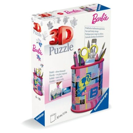 Puzzle 3D suport pixuri Barbie 54 piese - poza 3