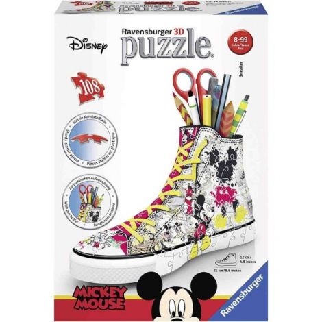 Puzzle 3D Suport Pixuri Sneaker Mickey, 108 Piese - poza 2
