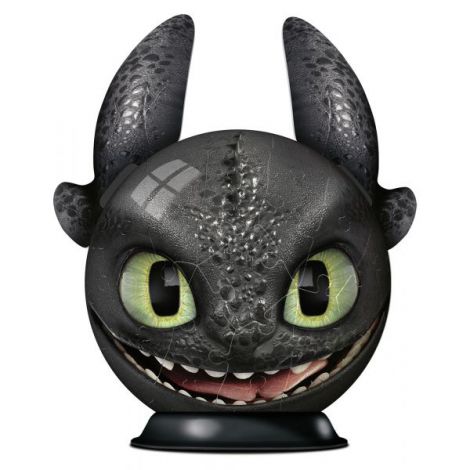 Puzzle 3D Toothless, 72 Piese - poza 3