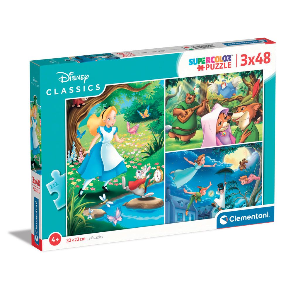 Puzzle 3x48 piese Clementoni Disney Classic 25267 - poza 1