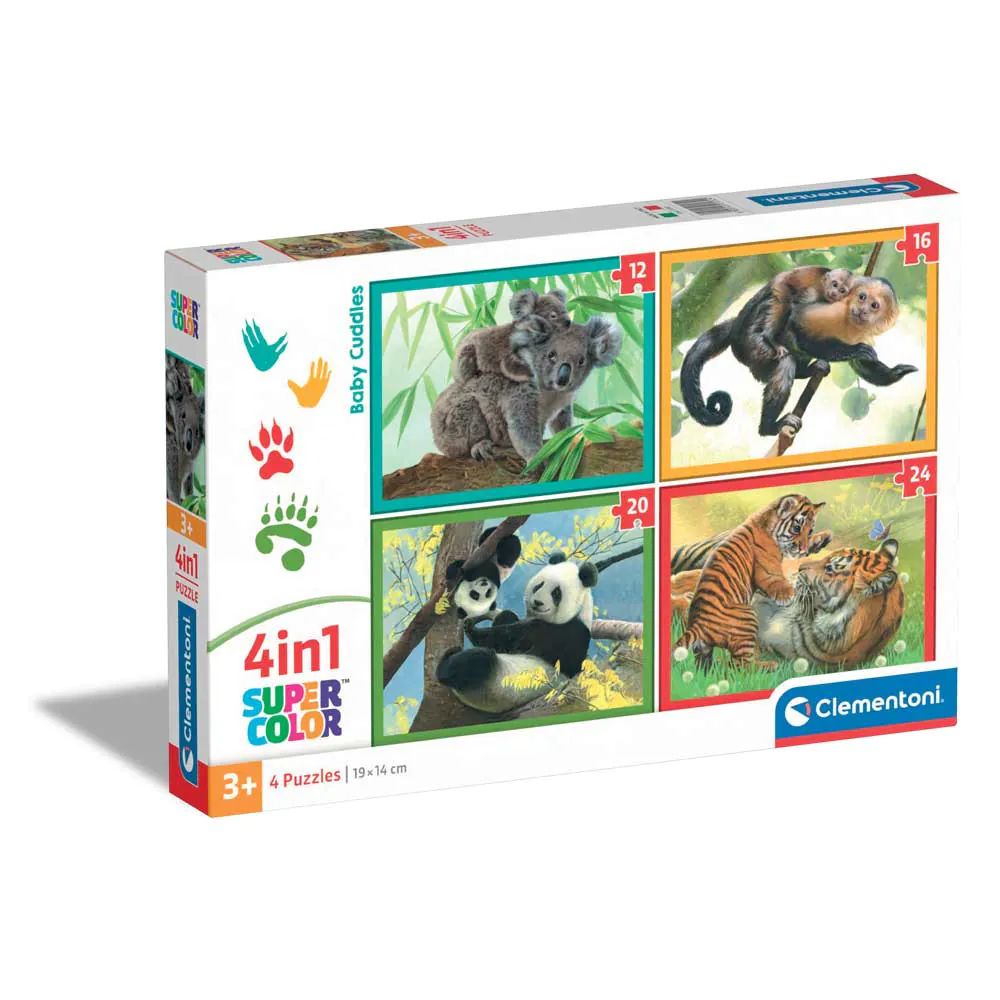 Puzzle 4 in 1 Clementoni Baby Cuddles 21532 - poza 1