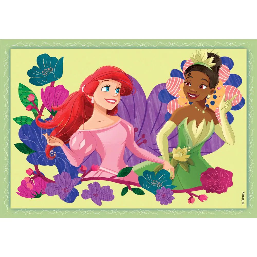 Puzzle 4 in 1 Clementoni Supercolor Disney Princess 21517 - poza 2