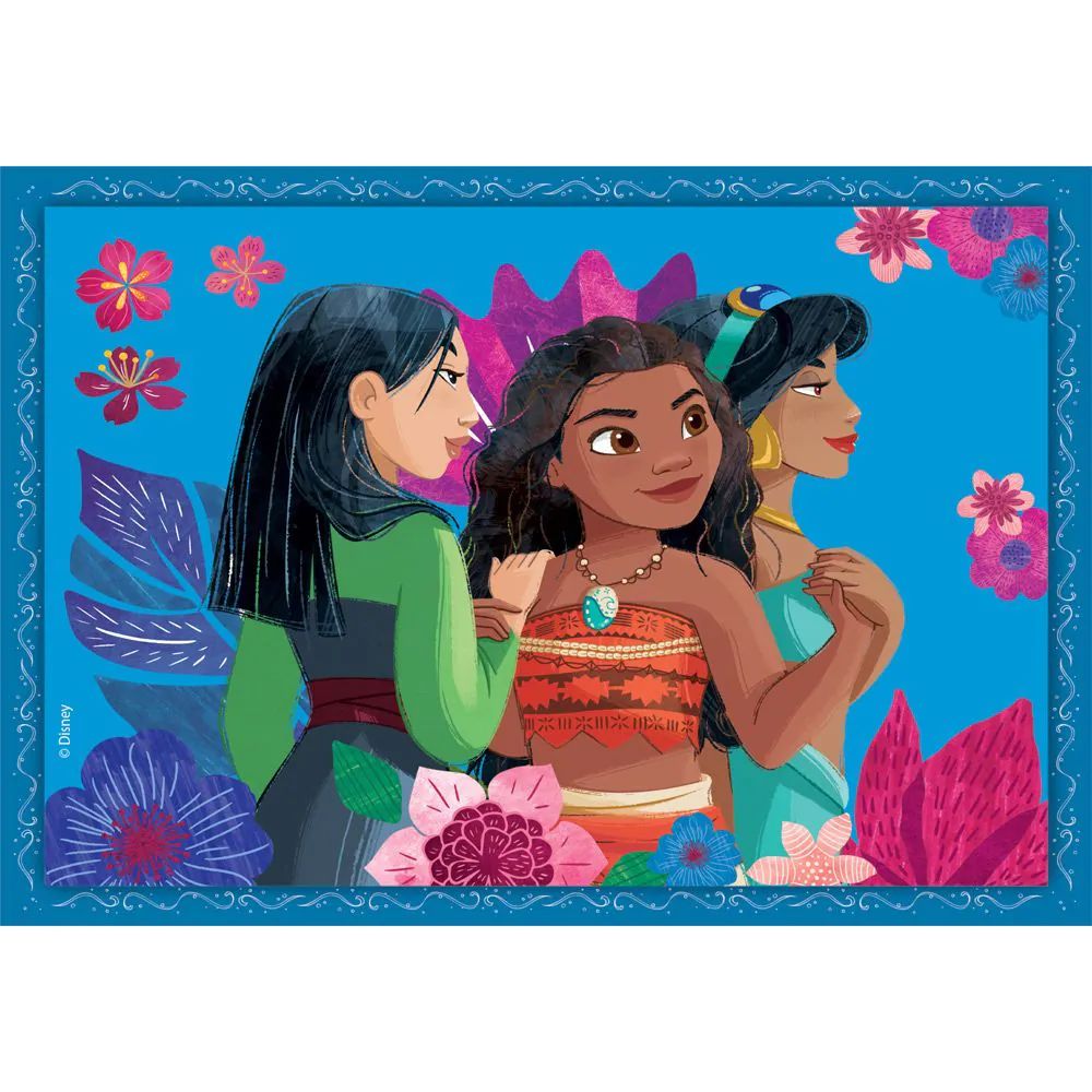 Puzzle 4 in 1 Clementoni Supercolor Disney Princess 21517 - poza 4