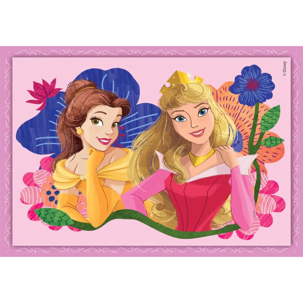 Puzzle 4 in 1 Clementoni Supercolor Disney Princess 21517 - poza 5