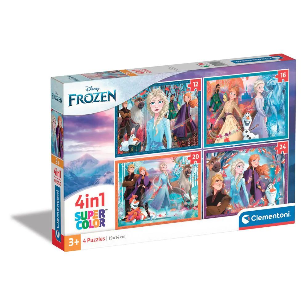 Puzzle 4 in 1 Clementoni Supercolor Frozen 2 21518 - poza 1