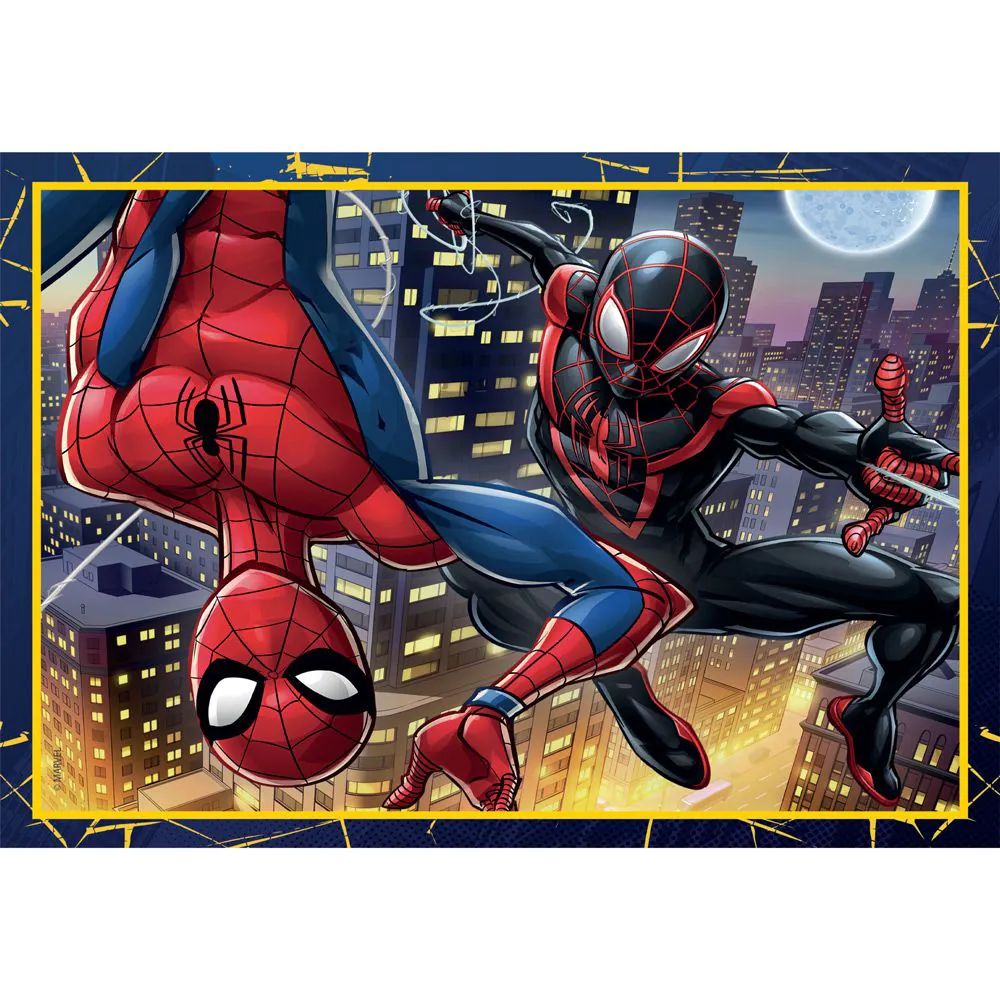 Puzzle 4 in 1 Clementoni Supercolor Spiderman 21515 - poza 2