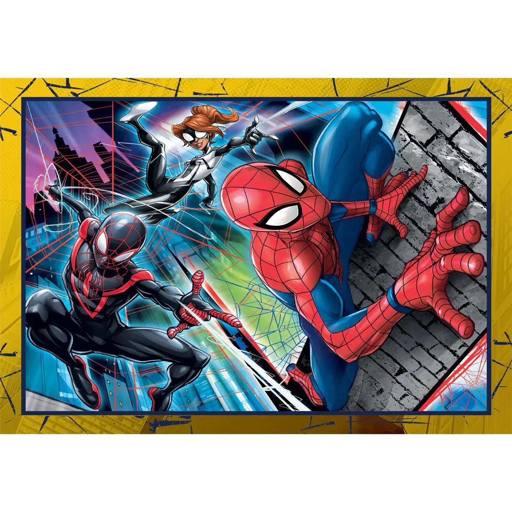 Puzzle 4 in 1 Clementoni Supercolor Spiderman 21515 - poza 3